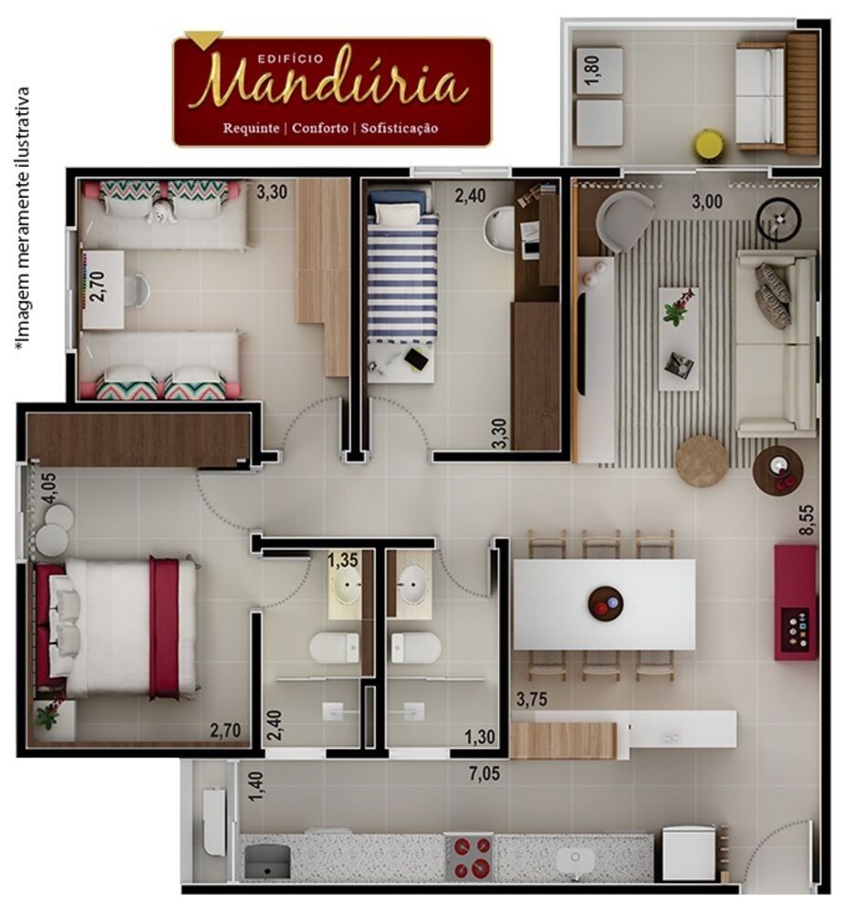 Apartamento, 3 quartos, 83 m² - Foto 10