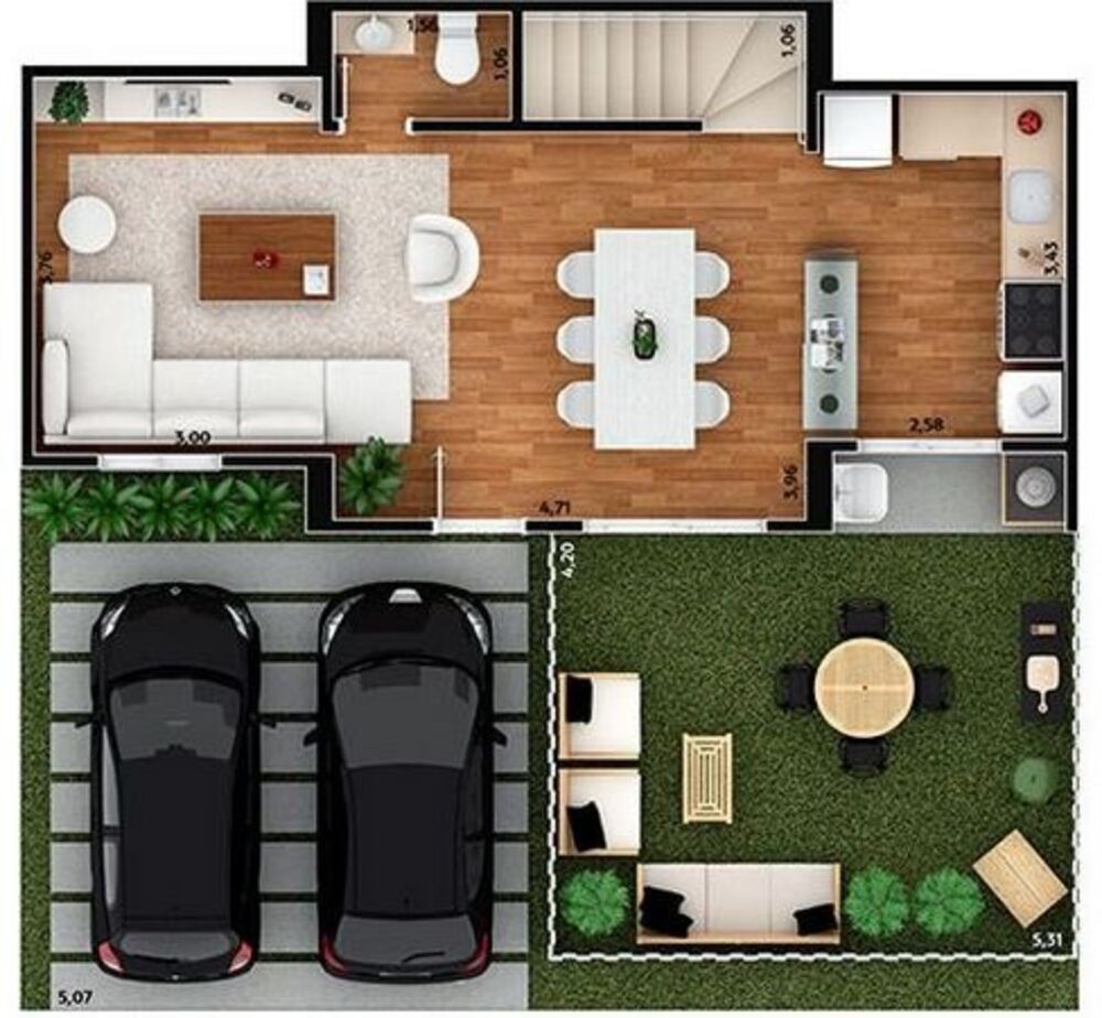 Casa, 3 quartos - Foto 1