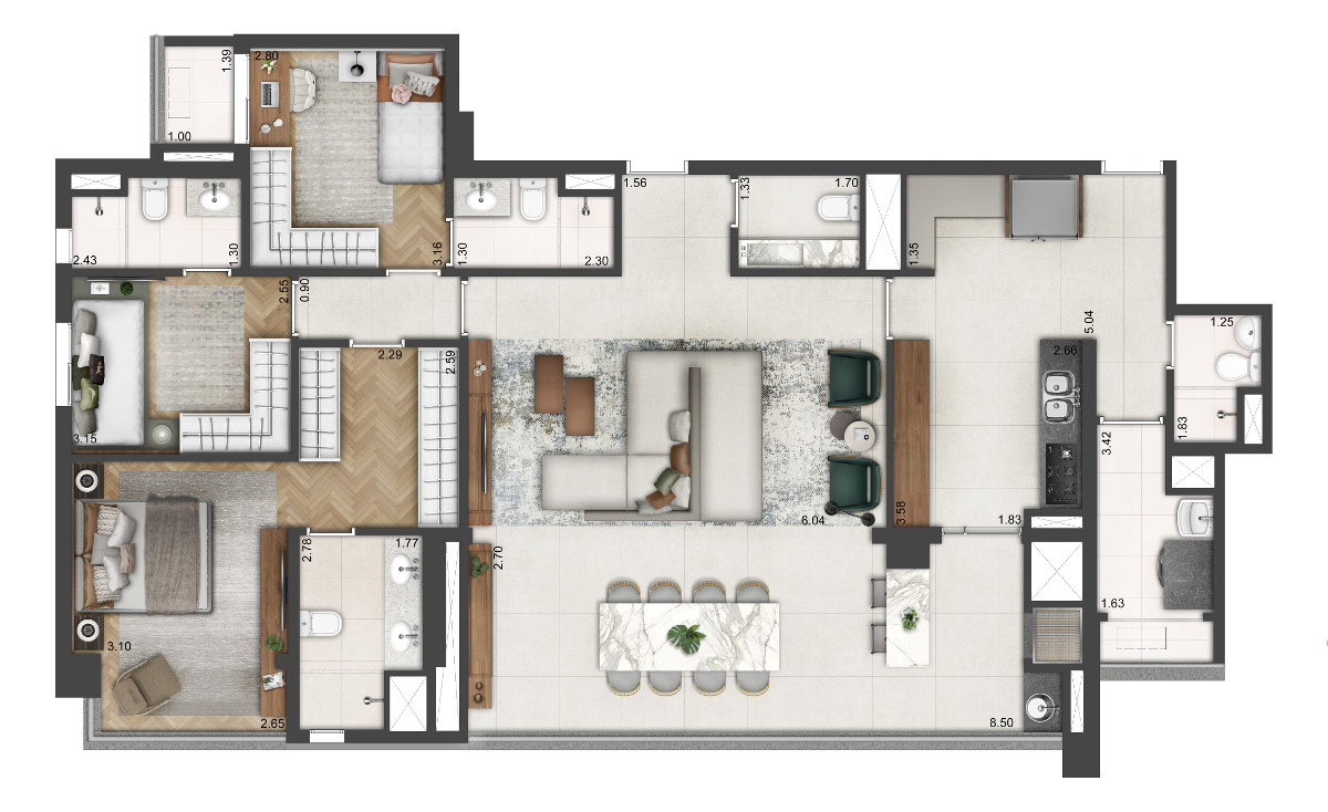 Apartamento, 4 quartos, 145 m² - Foto 5