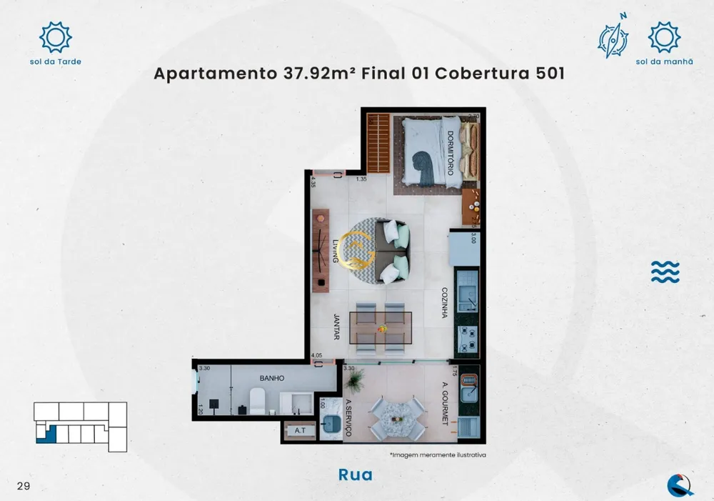 Apartamento, 1 quarto, 41 m² - Foto 28