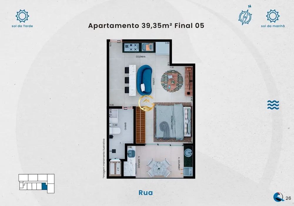 Apartamento, 1 quarto, 41 m² - Foto 27