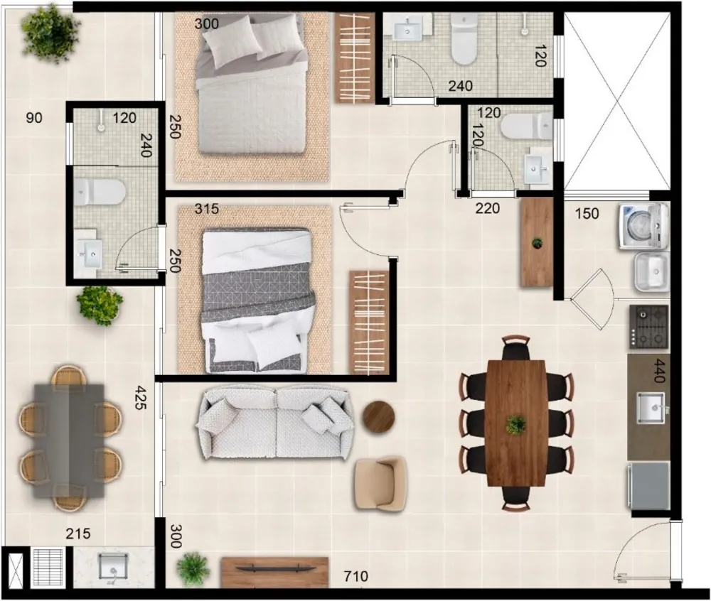 Apartamento, 2 quartos, 76 m² - Foto 7