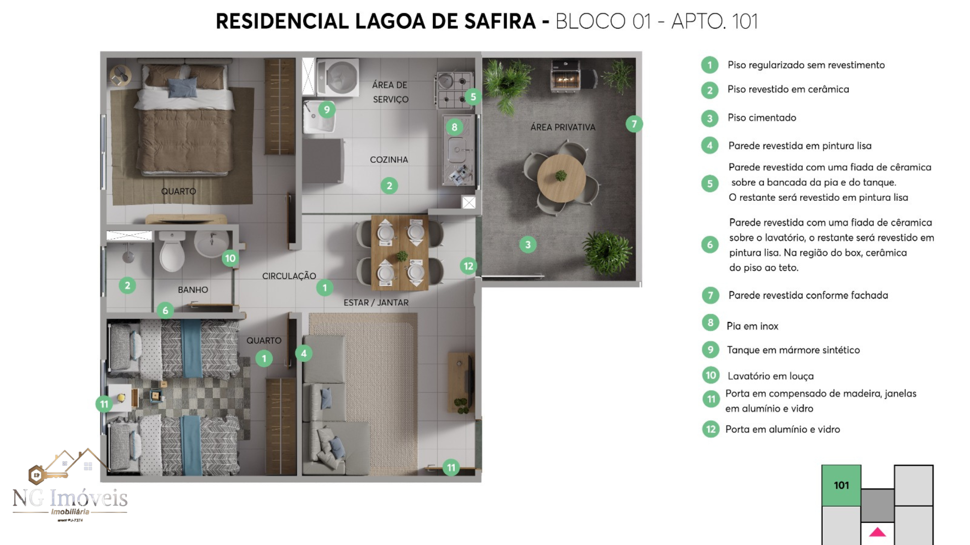 Apartamento à venda com 2 quartos, 5m² - Foto 7