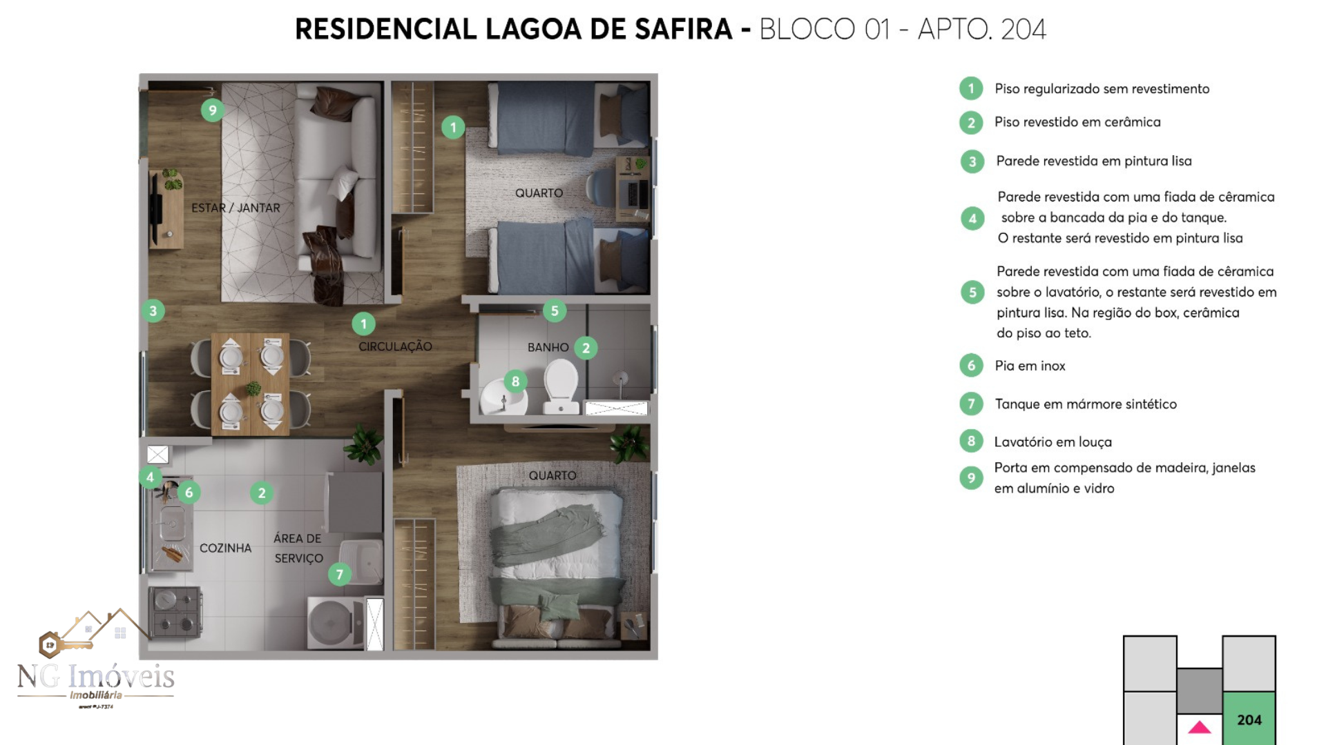 Apartamento à venda com 2 quartos, 5m² - Foto 6