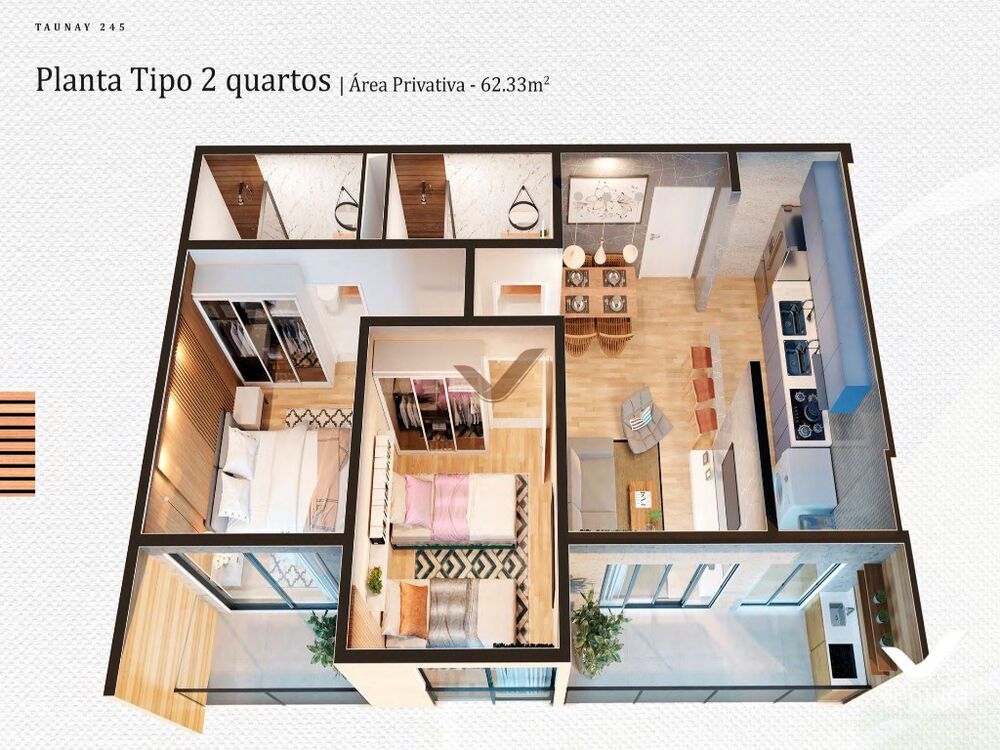 Apartamento, 2 quartos, 62 m² - Foto 17