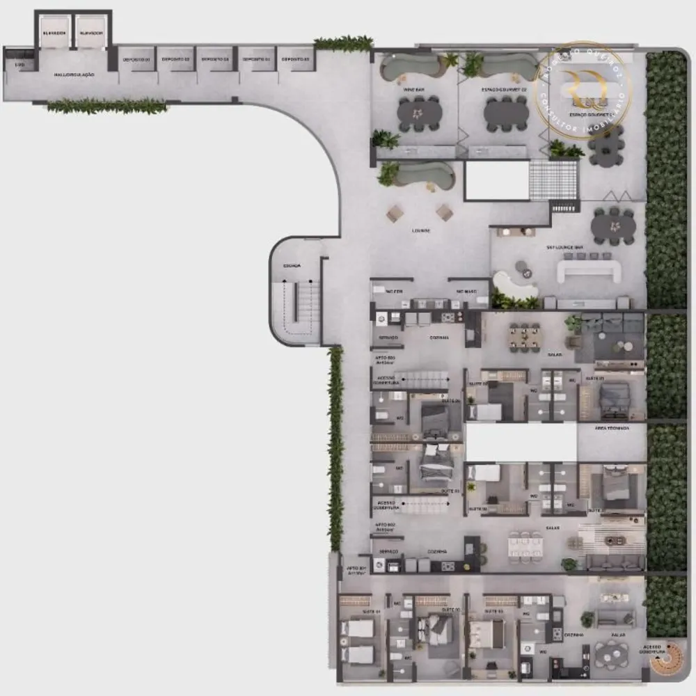 Cobertura, 3 quartos, 104 m² - Foto 2