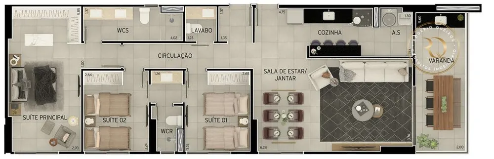 Apartamento, 3 quartos, 87 m² - Foto 2
