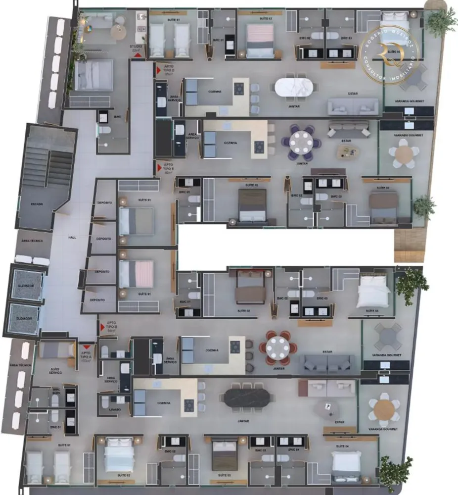 Cobertura, 4 quartos, 137 m² - Foto 3