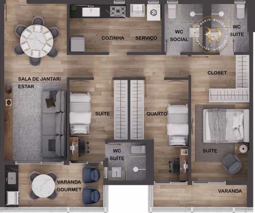Apartamento, 3 quartos, 103 m² - Foto 4