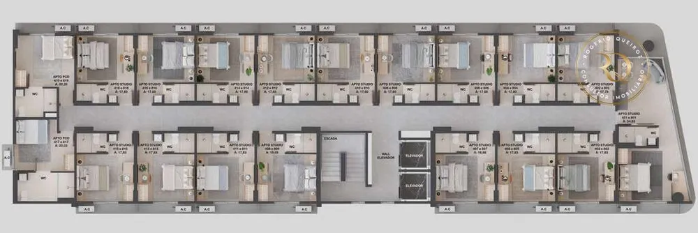 Flat/Apart Hotel, 1 quarto, 18 m² - Foto 2