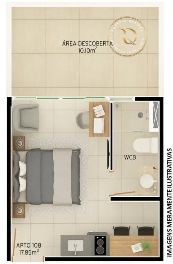 Flat/Apart Hotel, 1 quarto, 19 m² - Foto 3