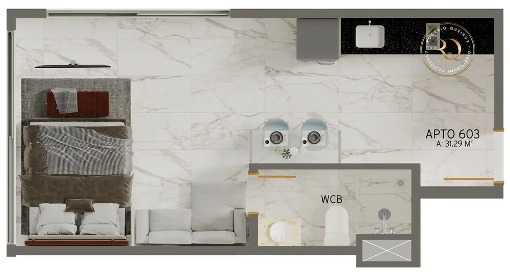 Apartamento, 1 quarto, 20 m² - Foto 1