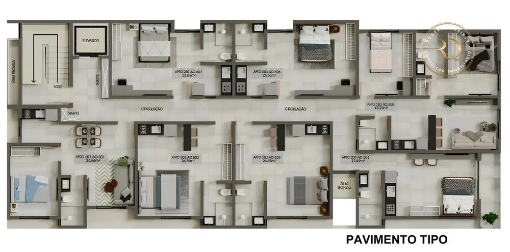 Apartamento, 2 quartos, 26 m² - Foto 4