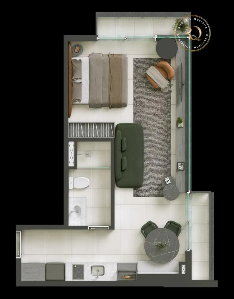 Flat/Apart Hotel, 1 quarto, 21 m² - Foto 4