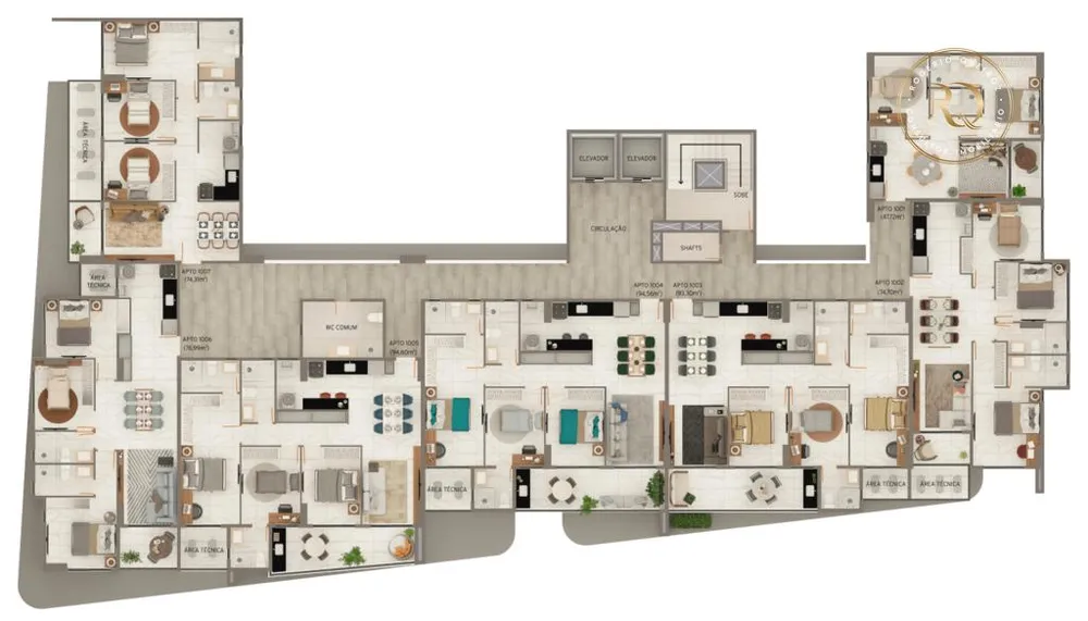 Apartamento, 3 quartos, 74 m² - Foto 3