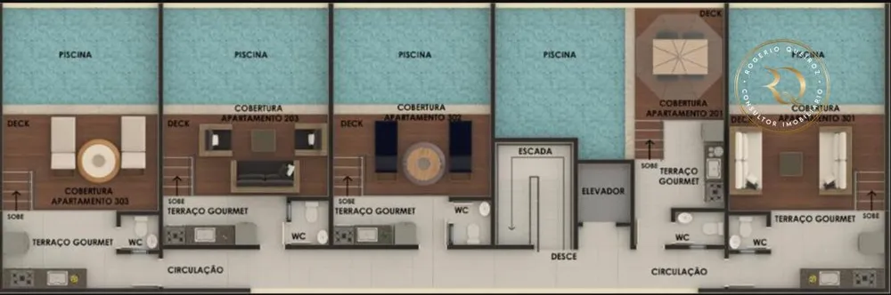 Cobertura, 3 quartos, 102 m² - Foto 3