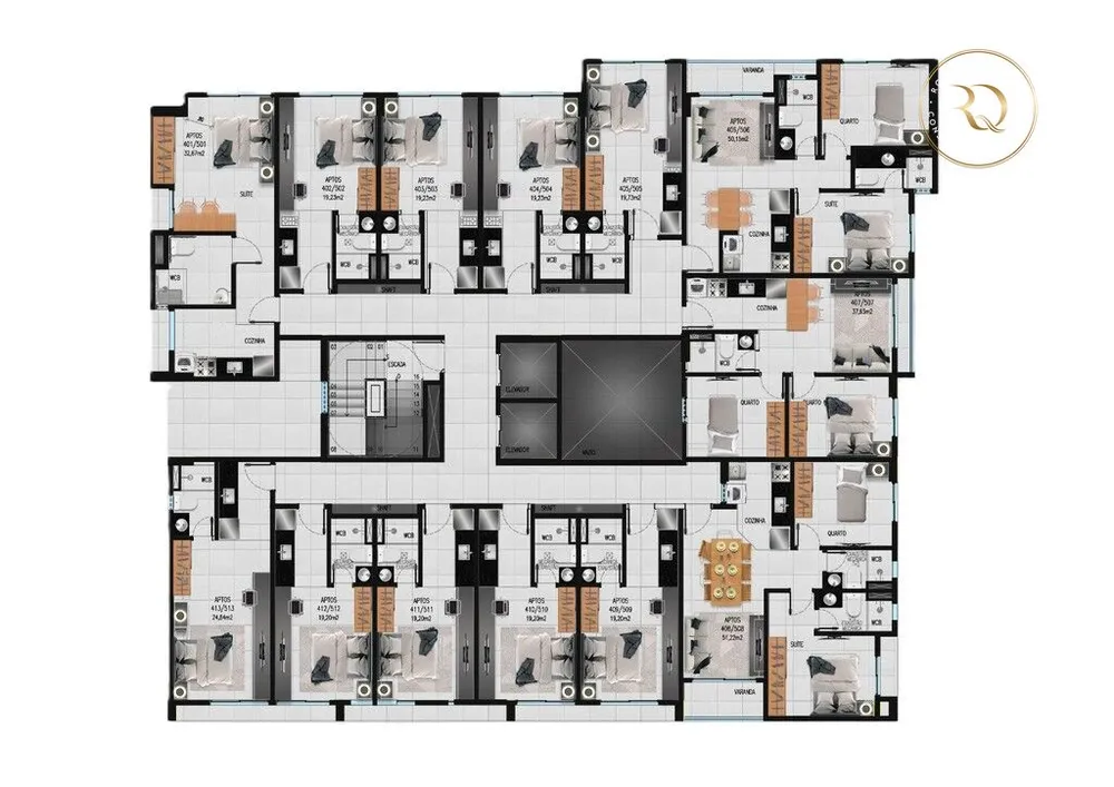 Apartamento, 1 quarto, 19 m² - Foto 4