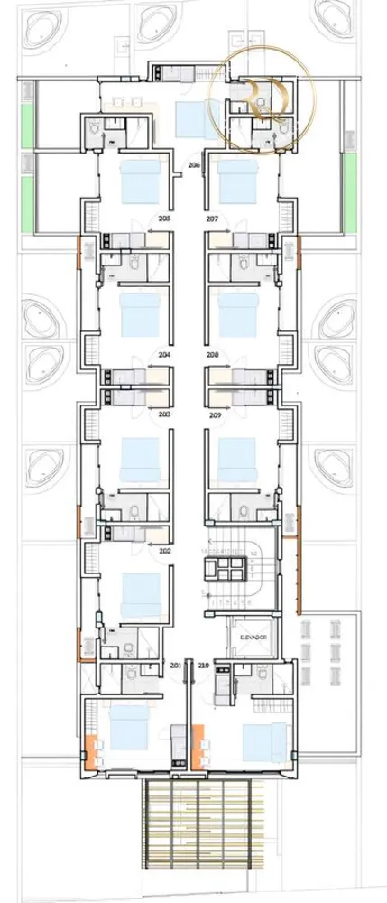 Cobertura, 1 quarto, 25 m² - Foto 4
