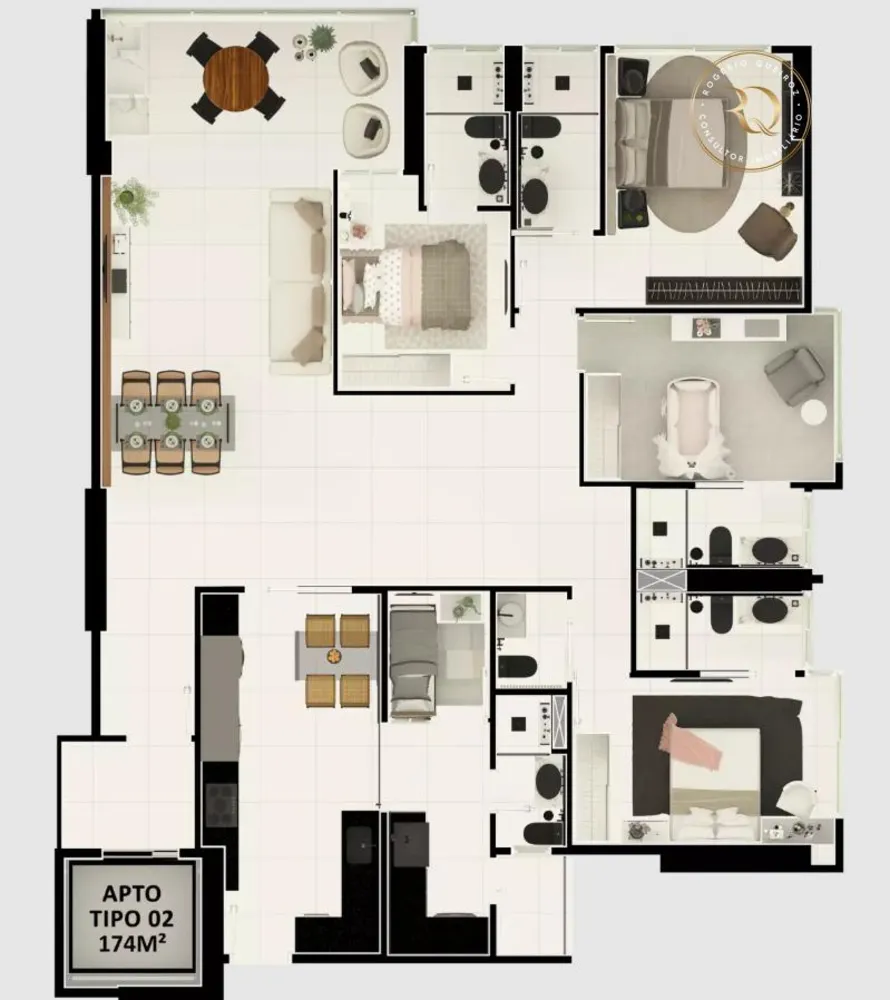 Apartamento, 3 quartos, 110 m² - Foto 3
