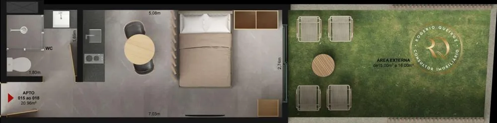 Apartamento, 1 quarto, 20 m² - Foto 4