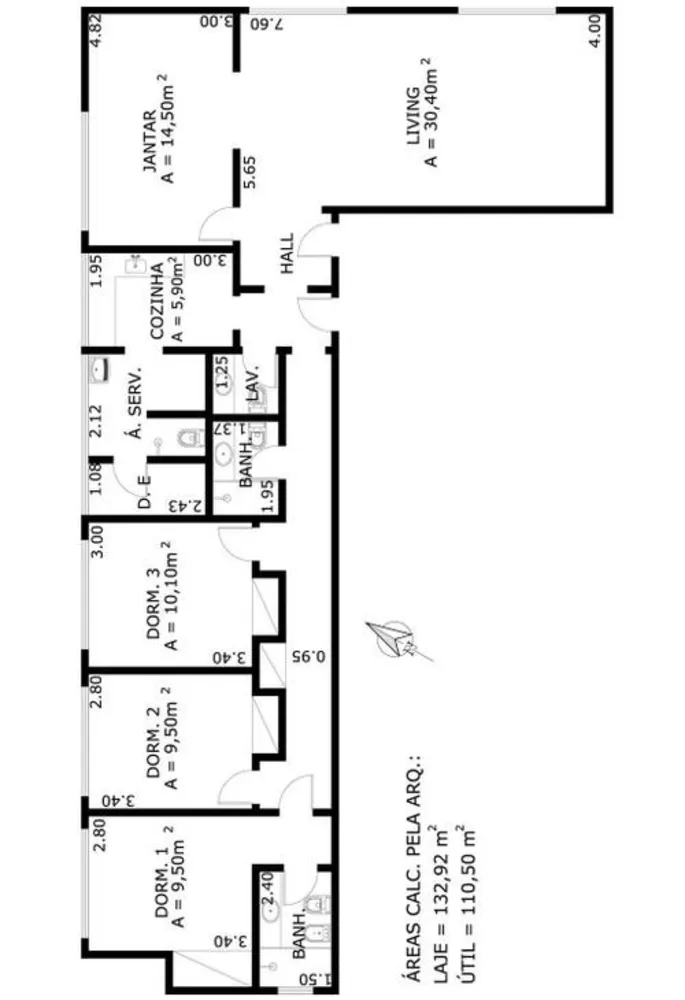 Apartamento, 3 quartos, 137 m² - Foto 1