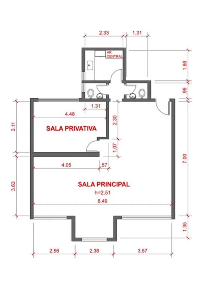 Sala-Conjunto, 80 m² - Foto 2
