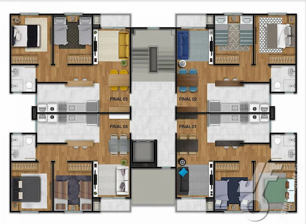 Apartamento, 2 quartos, 50 m² - Foto 3