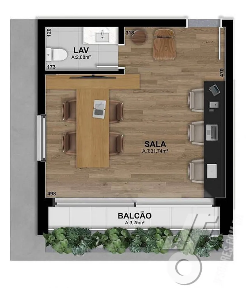 Sala-Conjunto, 52 m² - Foto 11