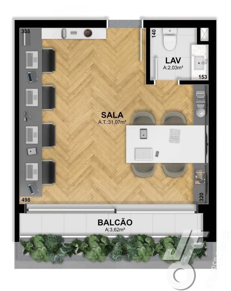 Sala-Conjunto, 52 m² - Foto 5
