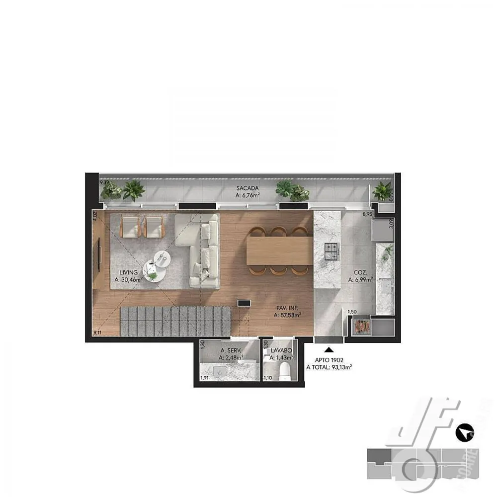 Apartamento, 2 quartos, 91 m² - Foto 6