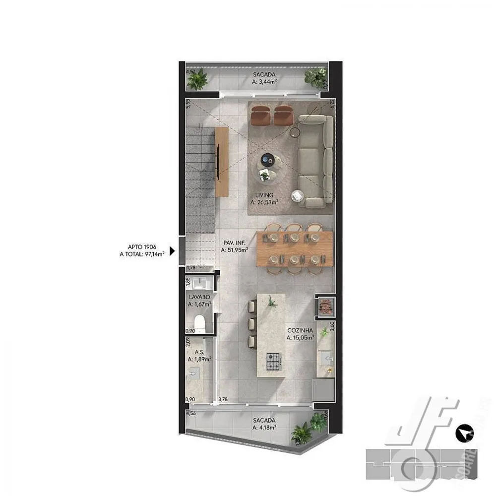 Apartamento, 2 quartos, 91 m² - Foto 4