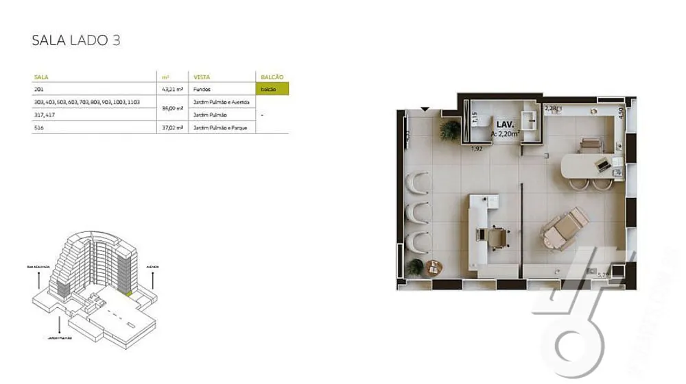 Sala-Conjunto, 35 m² - Foto 2