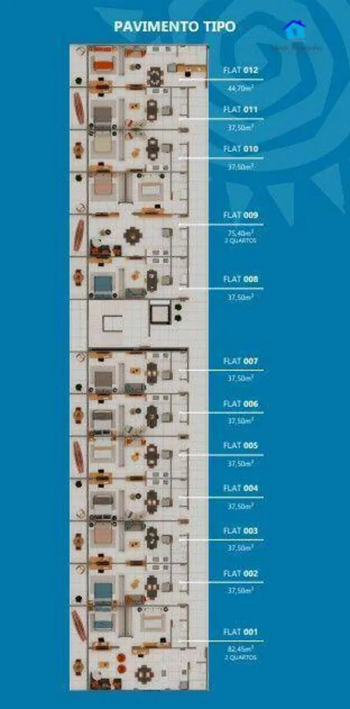 Apartamento, 1 quarto, 37 m² - Foto 8