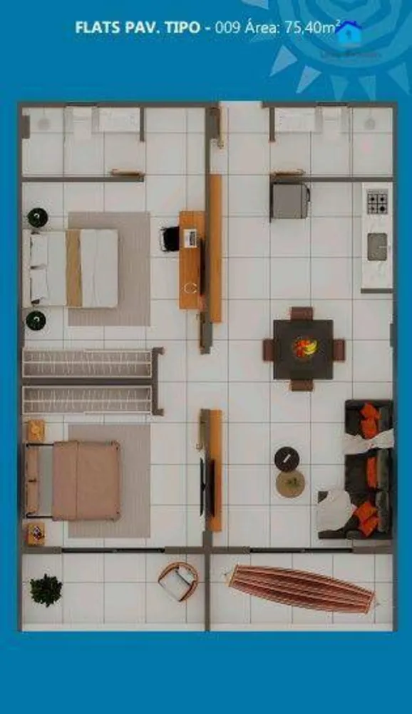 Apartamento, 1 quarto, 37 m² - Foto 7