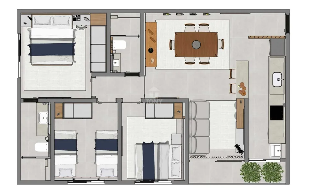 Apartamento, 3 quartos, 77 m² - Foto 9