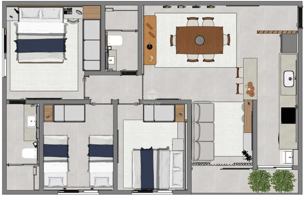 Apartamento, 3 quartos, 77 m² - Foto 6