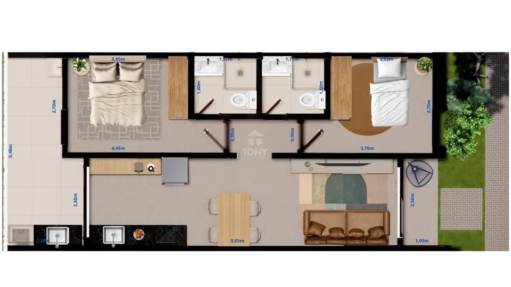 Casa, 2 quartos, 62 m² - Foto 4
