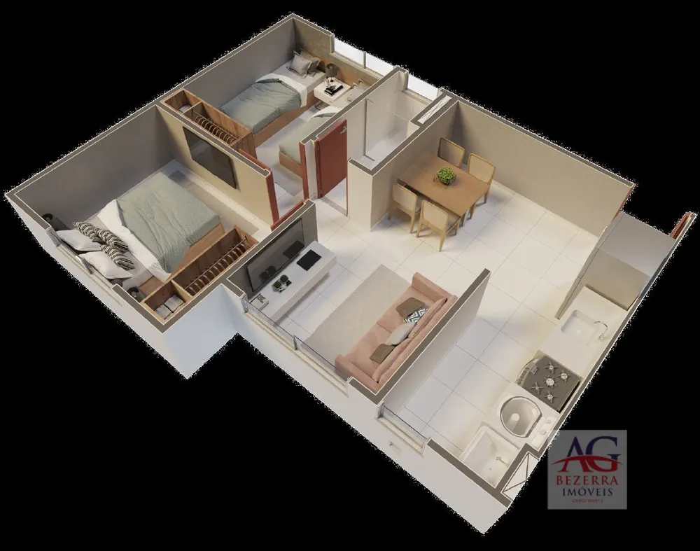 Apartamento, 2 quartos, 40 m² - Foto 3