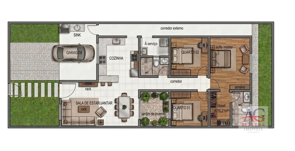 Casa, 3 quartos, 160 m² - Foto 3