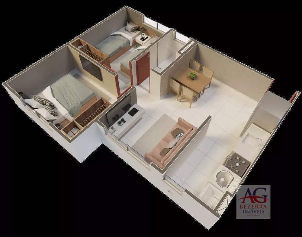 Apartamento, 2 quartos, 40 m² - Foto 1