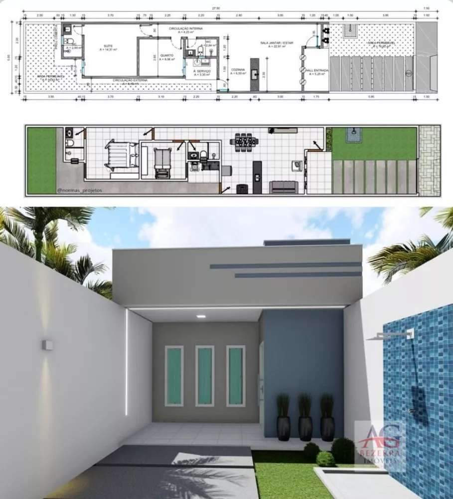 Casa, 2 quartos, 80 m² - Foto 2