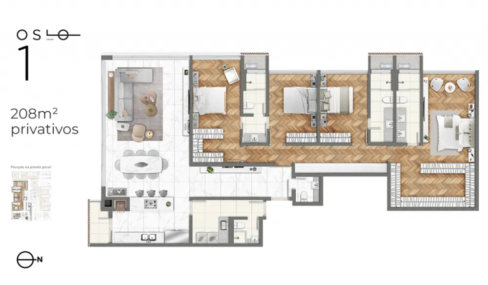 Apartamento, 3 quartos, 189 m² - Foto 5