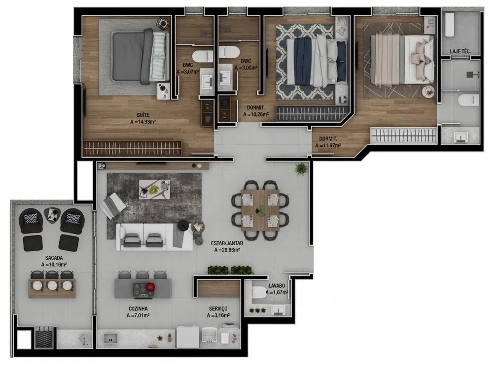 Apartamento, 4 quartos, 98 m² - Foto 12