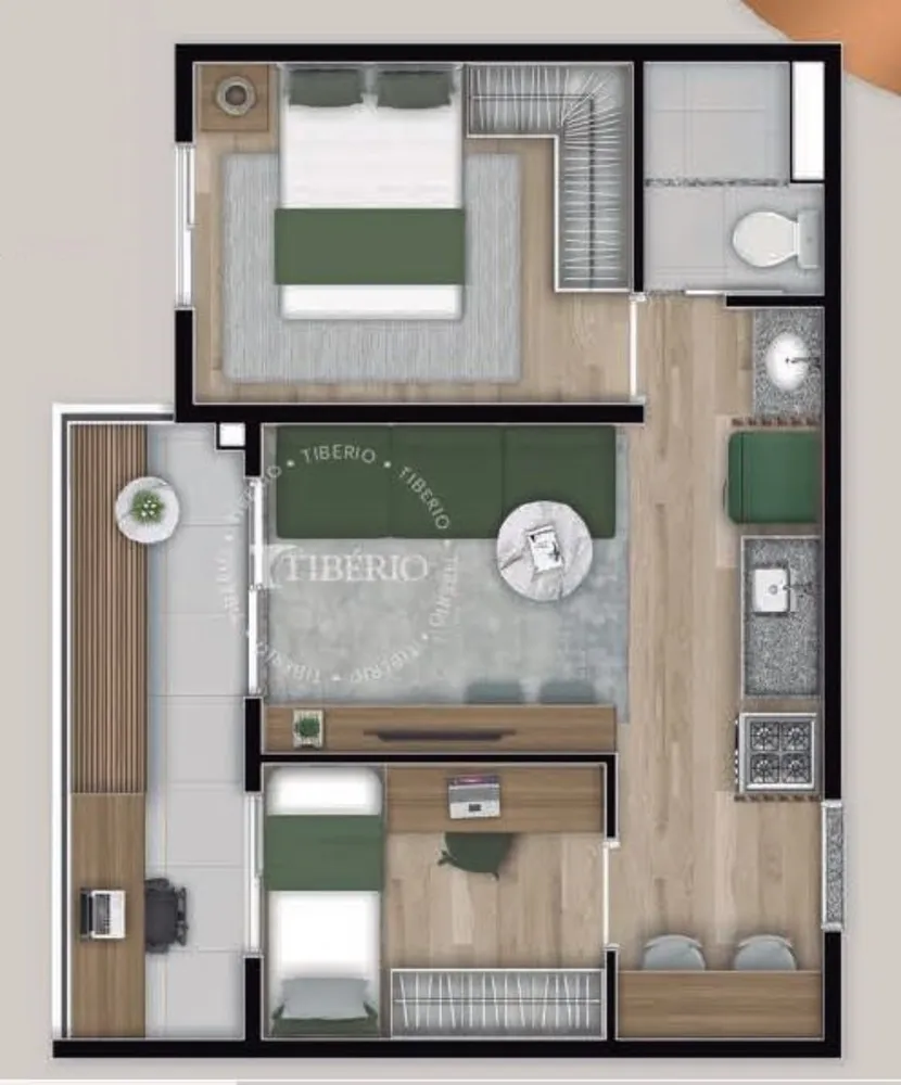 Apartamento, 2 quartos, 39 m² - Foto 8