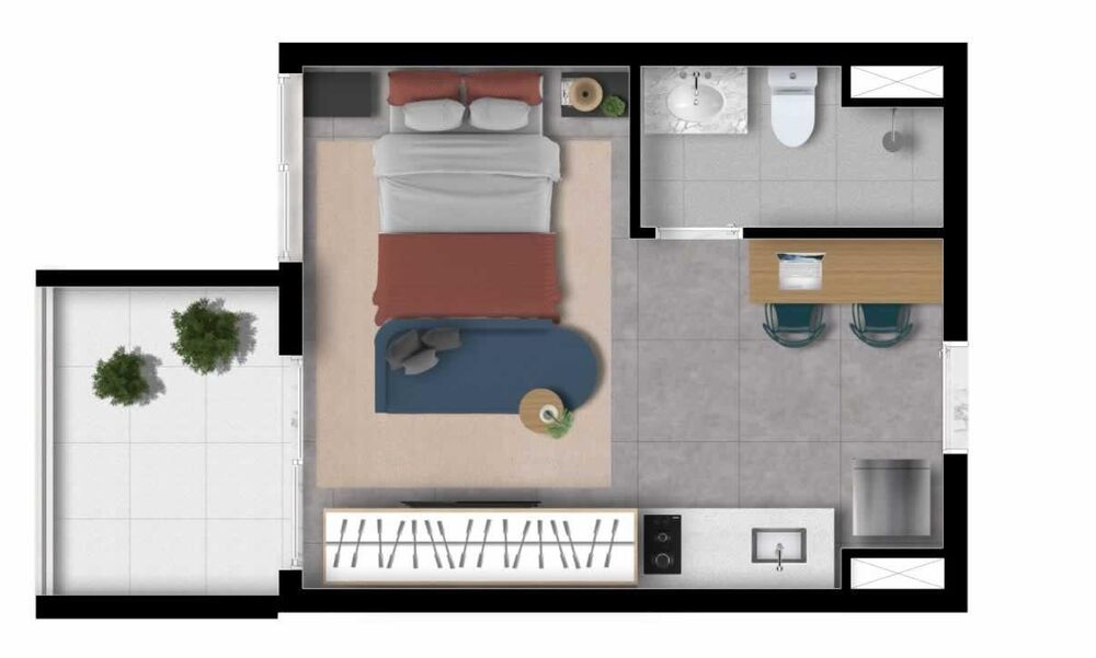 Apartamento, 1 quarto, 33 m² - Foto 11