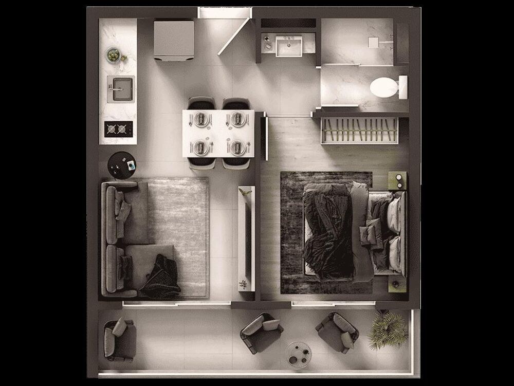 Apartamento, 2 quartos, 43 m² - Foto 3