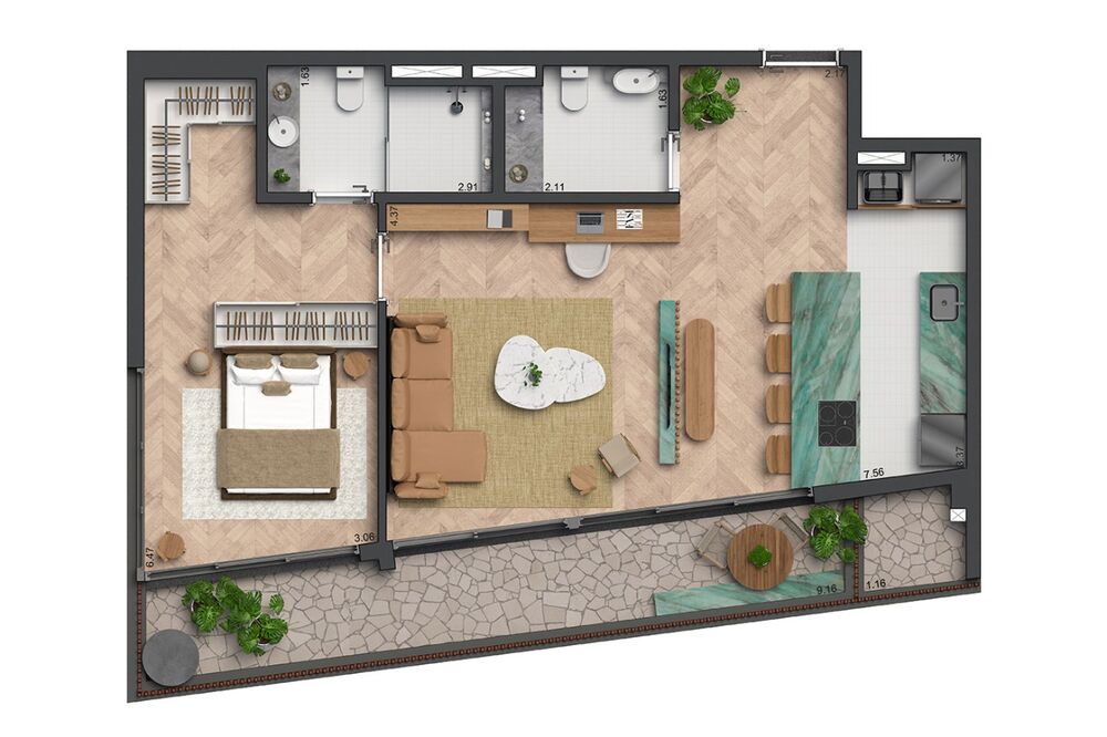 Apartamento, 2 quartos, 90 m² - Foto 17
