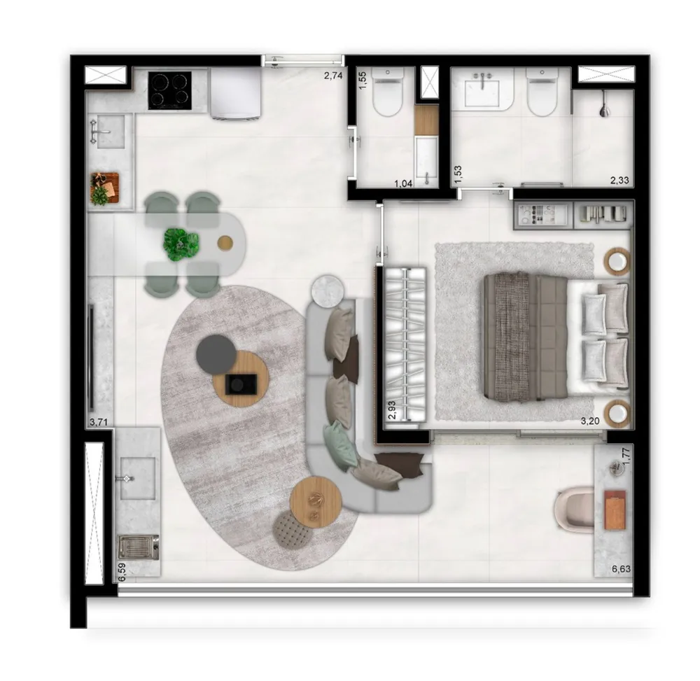 Apartamento, 1 quarto, 48 m² - Foto 16