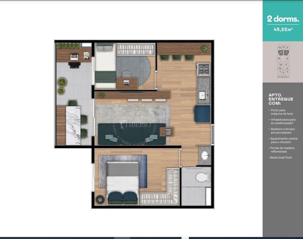 Apartamento, 1 quarto, 25 m² - Foto 16