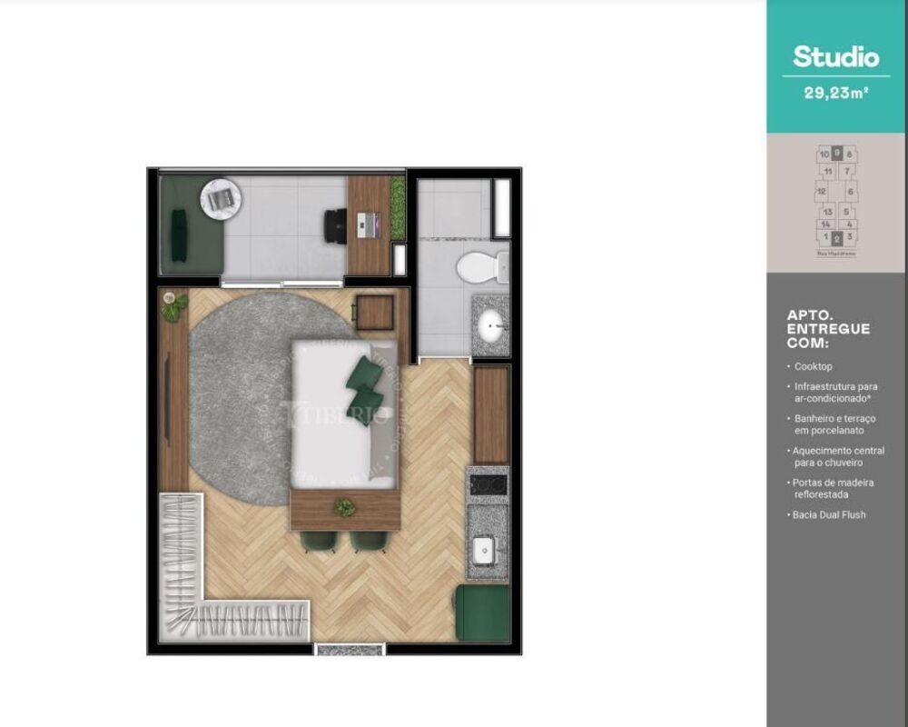 Apartamento, 1 quarto, 25 m² - Foto 29